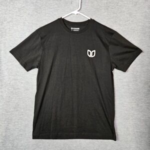 Kane Mens Black Supima Cotton Graphic T-Shirt Sz M Handmade Peru Denver Logo